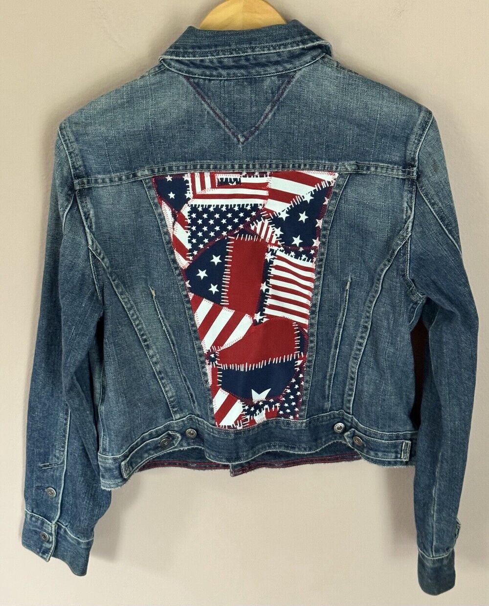 Women’s Tommy Hilfiger Denim Jacket Americana Themed Large